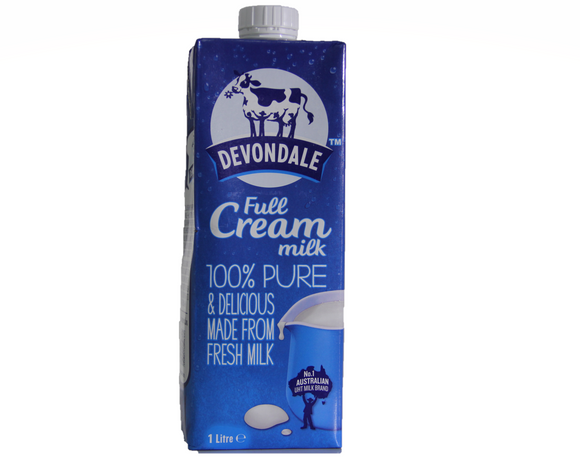 UHT Full Cream Milk -Devondale 1Ltr